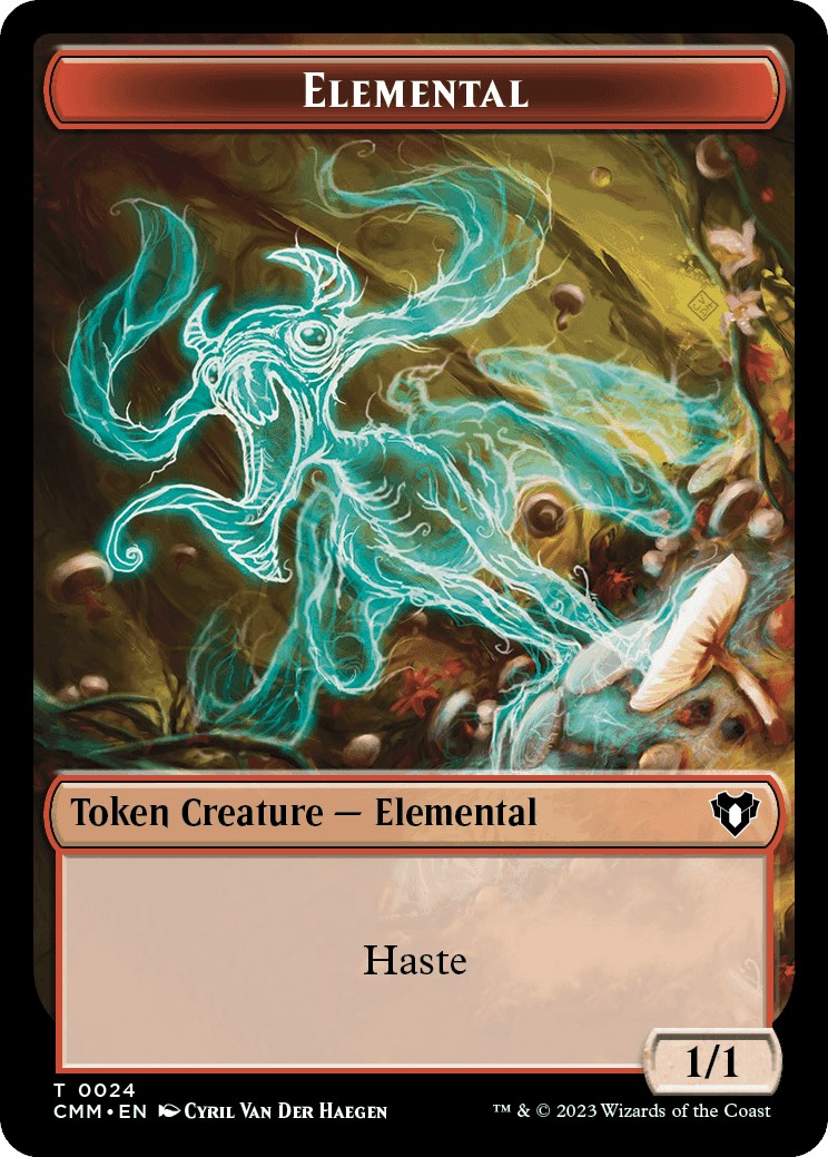 Elemental (0024) // Spider Double-Sided Token [Commander Masters Tokens] | Local Legends
