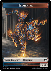 Elemental (0037) // Human Soldier Double-Sided Token [Commander Masters Tokens] | Local Legends