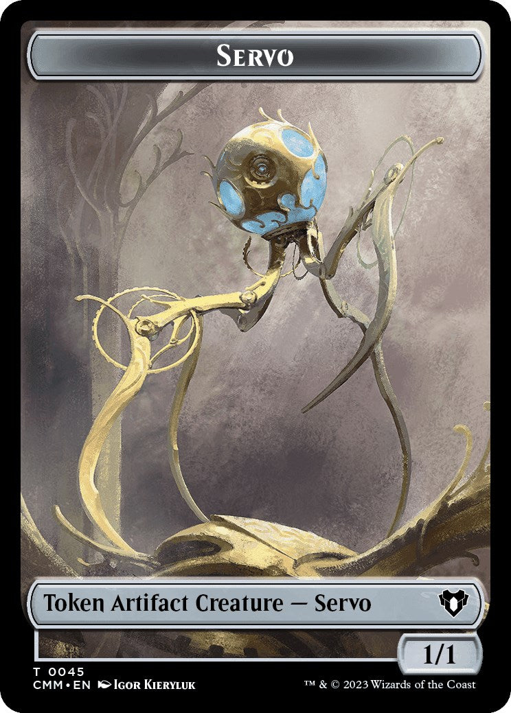 Servo // Myr Double-Sided Token [Commander Masters Tokens] | Local Legends