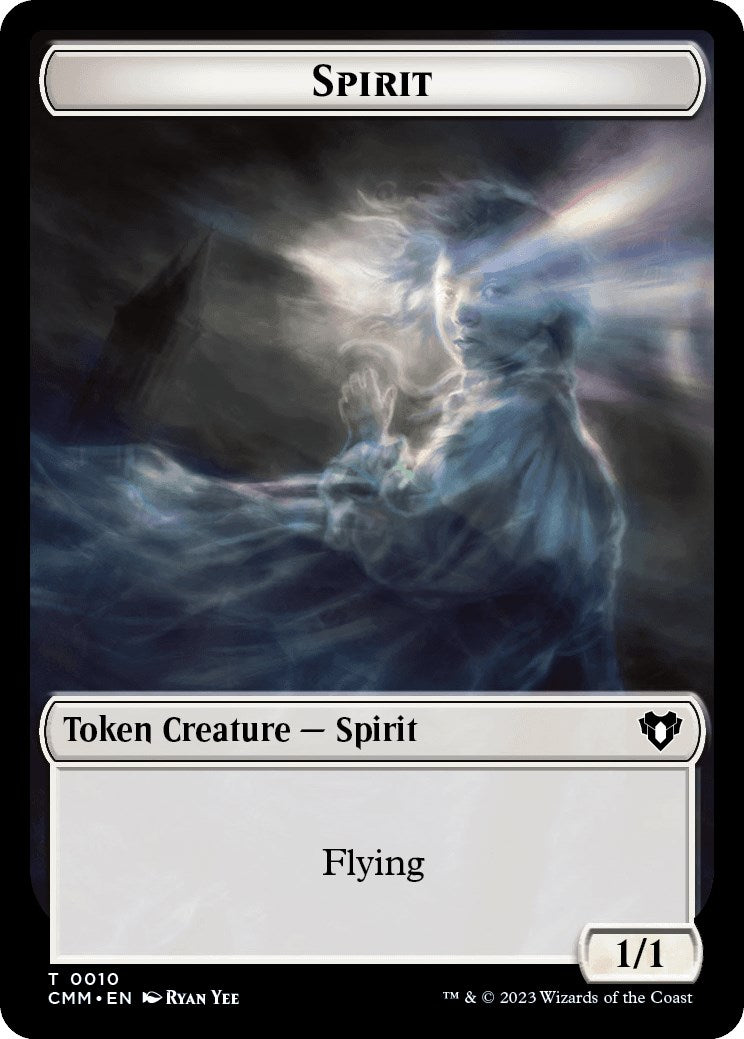 Spirit (0010) // Satyr Double-Sided Token [Commander Masters Tokens] | Local Legends