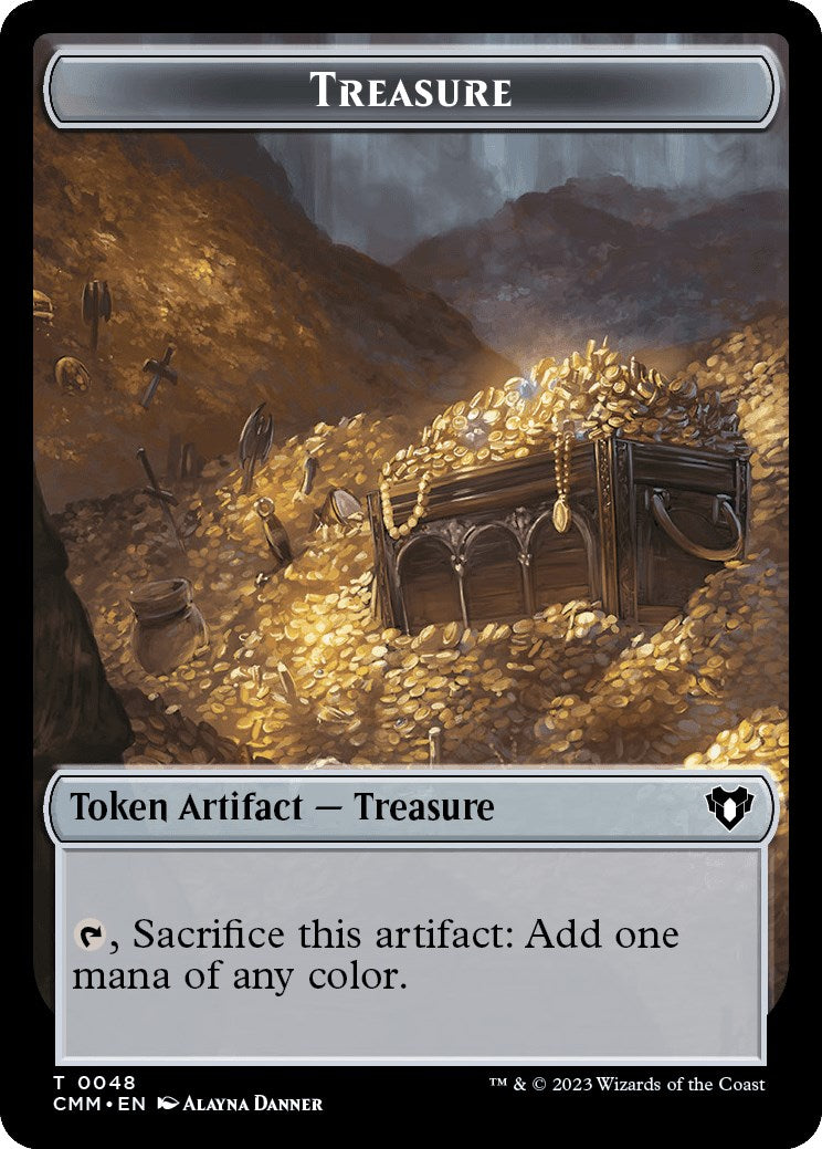 Treasure // Assassin Double-Sided Token [Commander Masters Tokens] | Local Legends