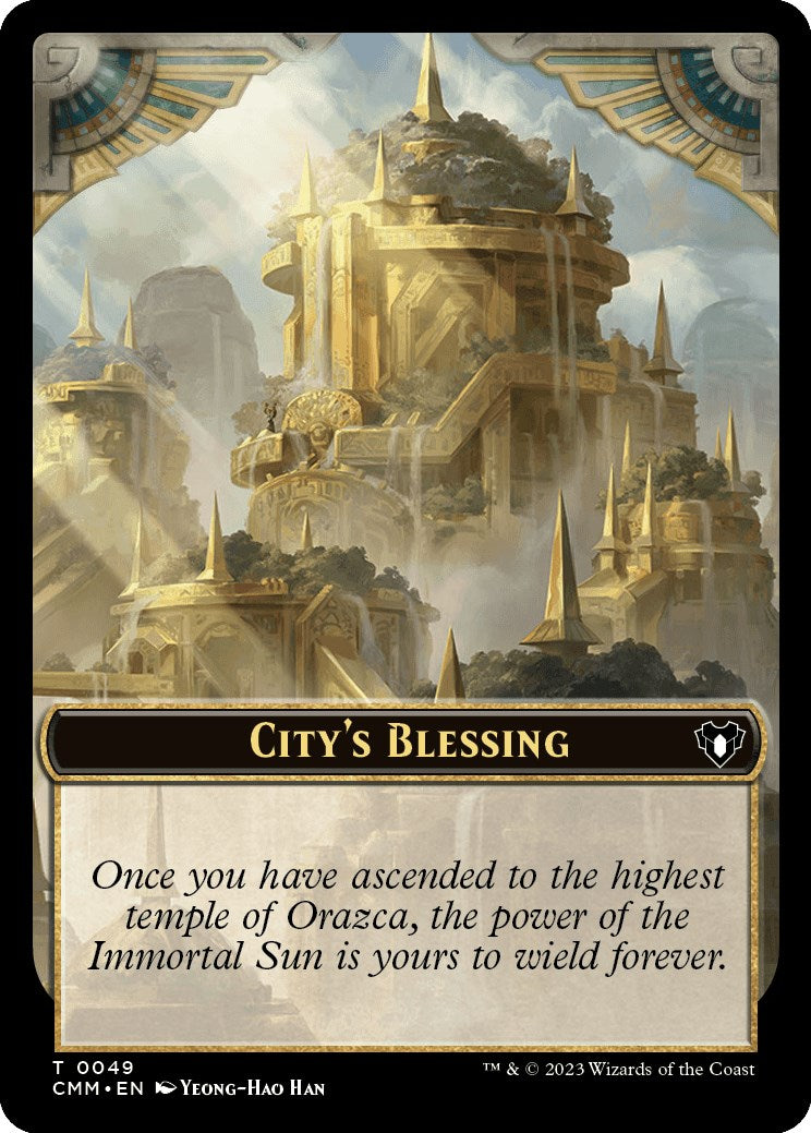 City's Blessing // Myr Double-Sided Token [Commander Masters Tokens] | Local Legends