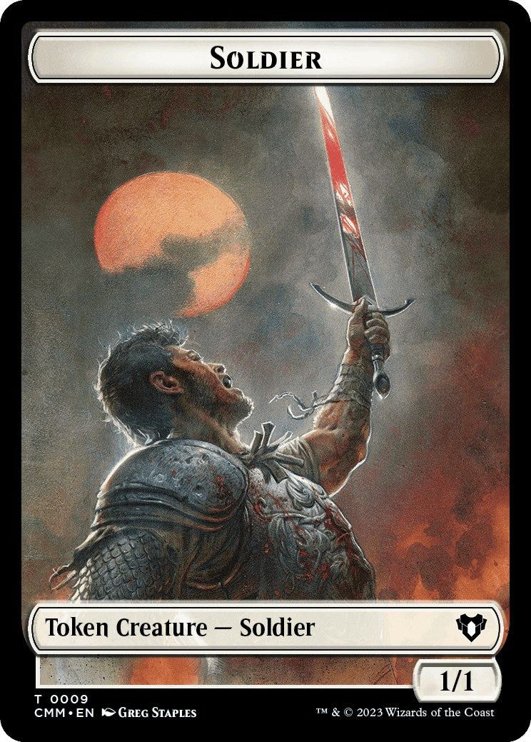 Soldier // Myr Double-Sided Token [Commander Masters Tokens] | Local Legends