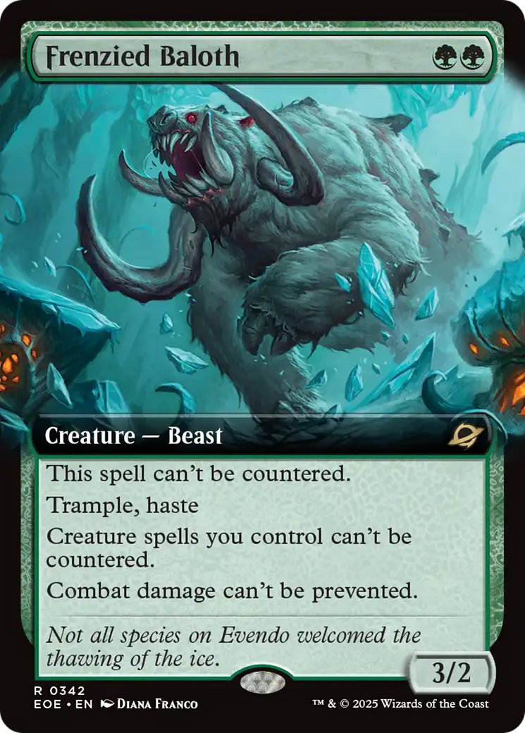 Frenzied Baloth (Extended Art) [Edge of Eternities] | Local Legends