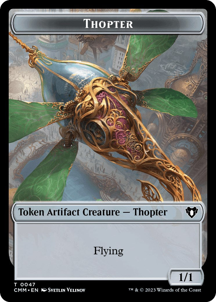 Thopter // Bird Illusion Double-Sided Token [Commander Masters Tokens] | Golgari Games