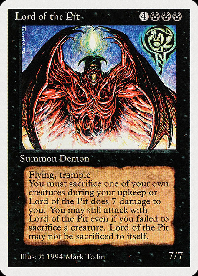 Lord of the Pit [Summer Magic / Edgar] | Golgari Games