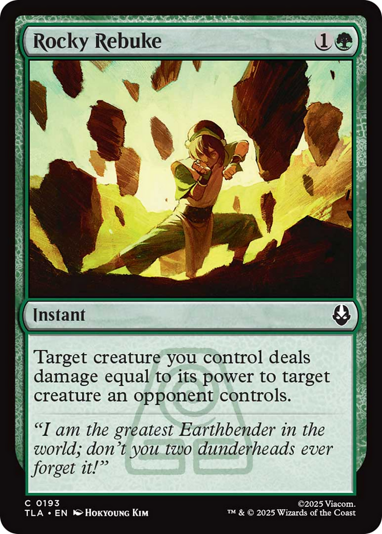 Rocky Rebuke [Avatar: The Last Airbender] | Local Legends