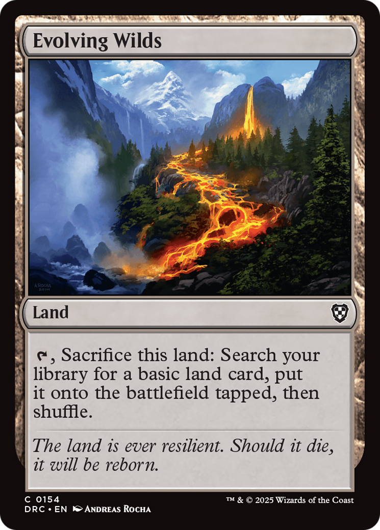 Evolving Wilds (0154) [Aetherdrift Commander] | Local Legends
