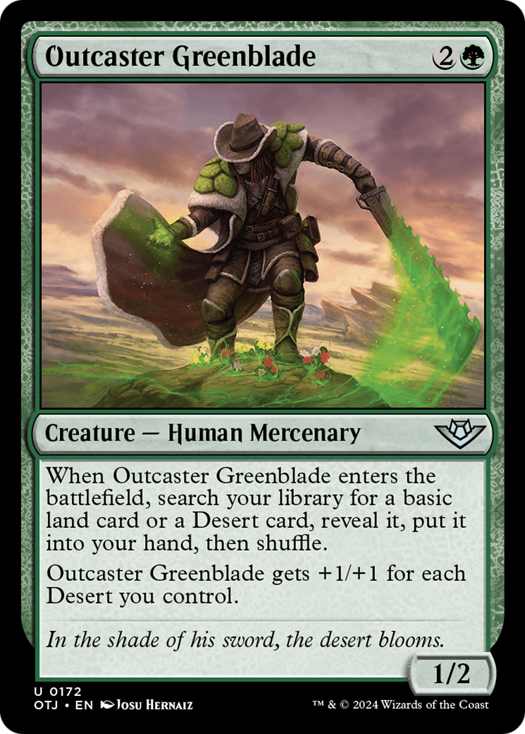 Outcaster Greenblade [Outlaws of Thunder Junction] | Golgari Games