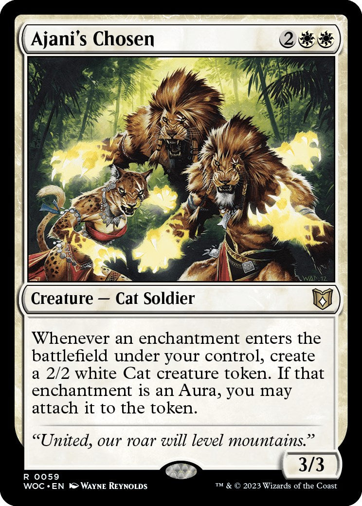 Ajani's Chosen [Wilds of Eldraine Commander] | Local Legends