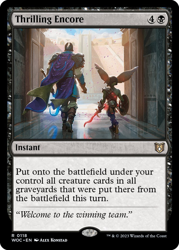 Thrilling Encore [Wilds of Eldraine Commander] | Local Legends