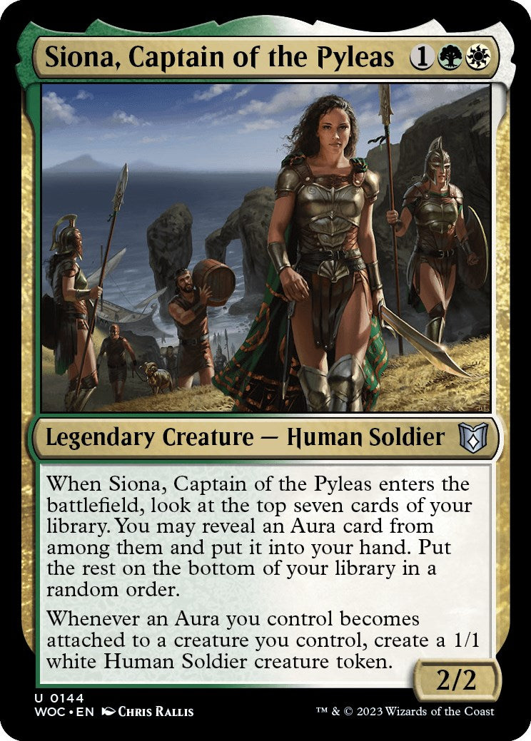 Siona, Captain of the Pyleas [Wilds of Eldraine Commander] | Local Legends