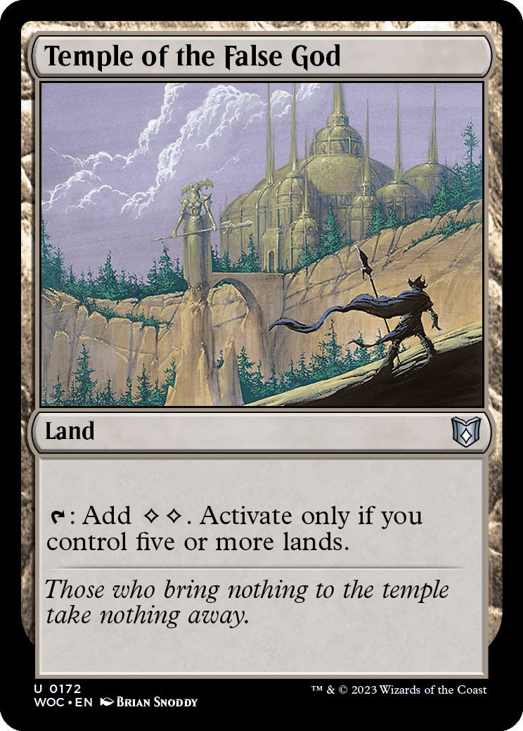Temple of the False God [Wilds of Eldraine Commander] | Local Legends