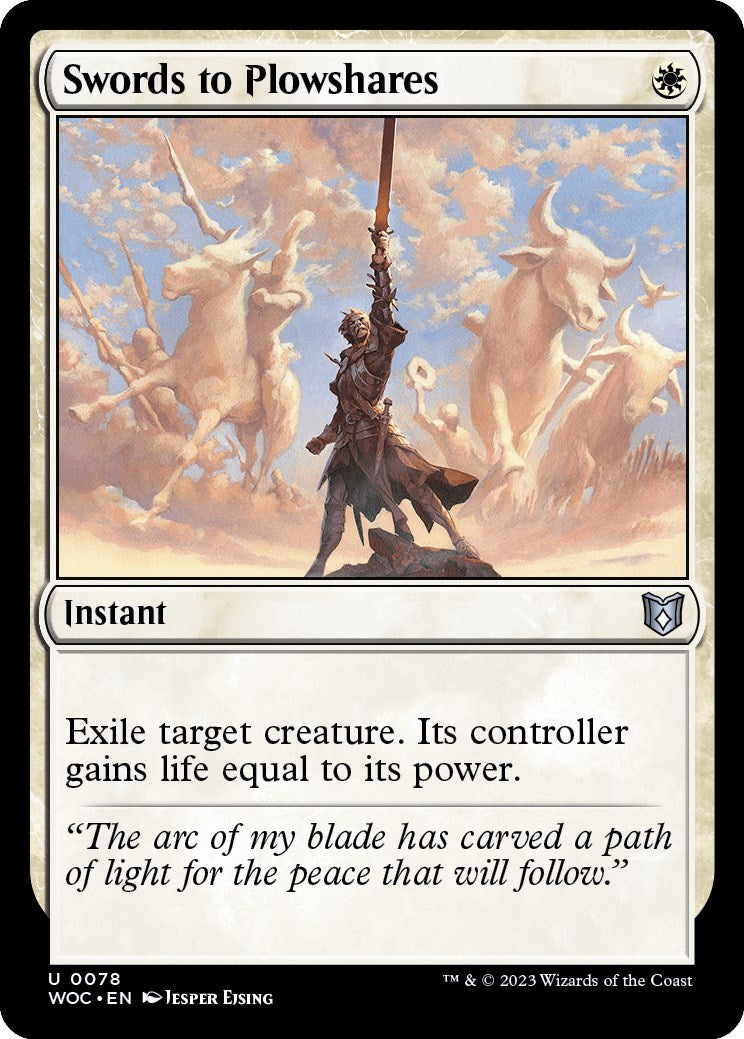Swords to Plowshares [Wilds of Eldraine Commander] | Local Legends