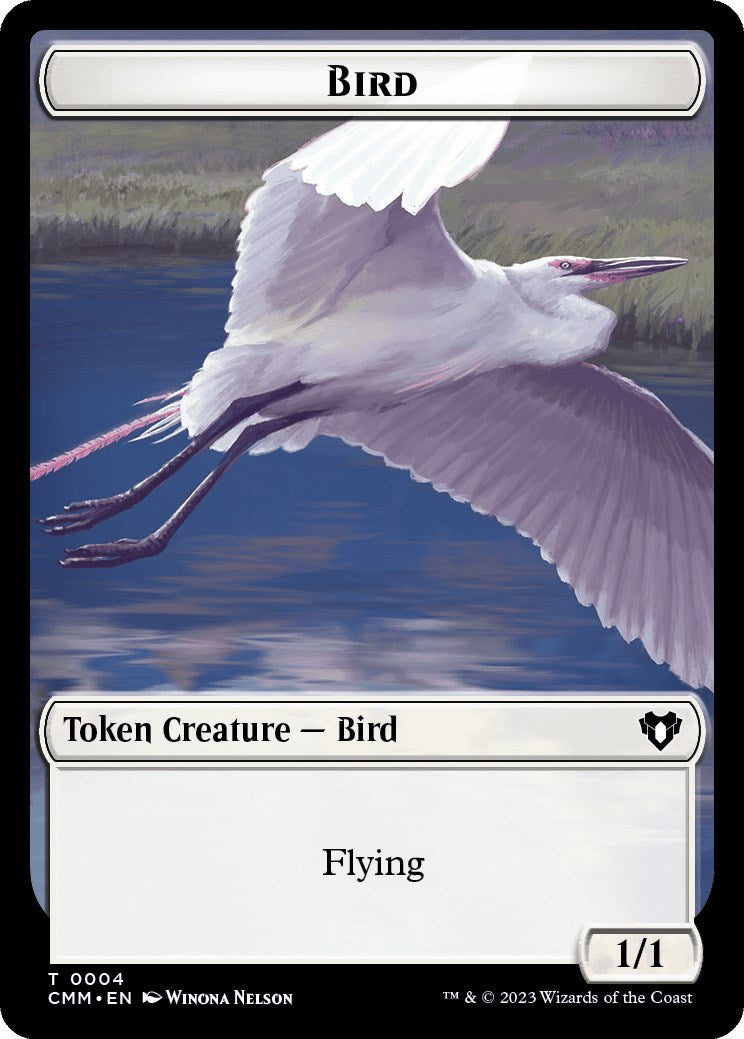 Bird // Demon Double-Sided Token [Commander Masters Tokens] | Local Legends