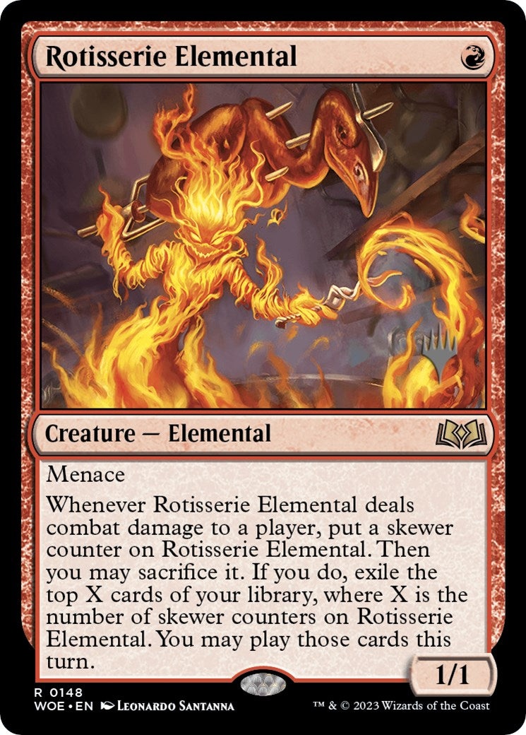 Rotisserie Elemental (Promo Pack) [Wilds of Eldraine Promos] | Local Legends