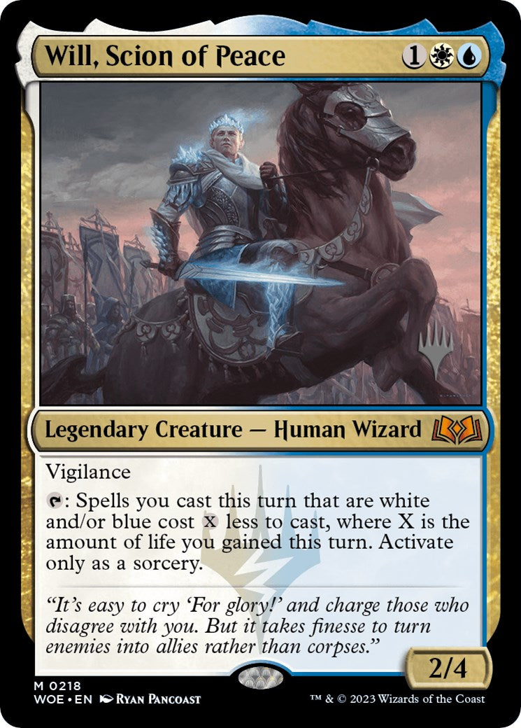 Will, Scion of Peace (Promo Pack) [Wilds of Eldraine Promos] | Local Legends