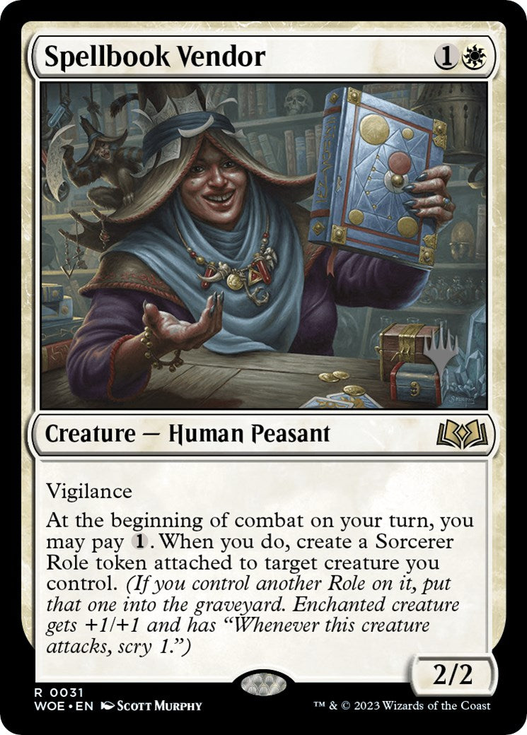 Spellbook Vendor (Promo Pack) [Wilds of Eldraine Promos] | Local Legends