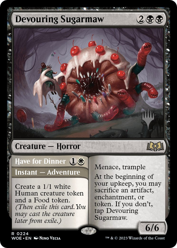 Devouring Sugarmaw // Have for Dinner(Promo Pack) [Wilds of Eldraine Promos] | Local Legends