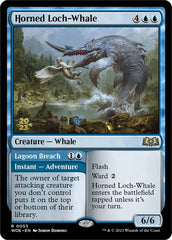 Horned Loch-Whale // Lagoon Breach (Promo Pack) [Wilds of Eldraine Promos] | Local Legends