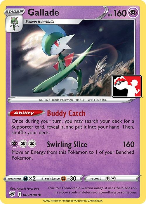 Gallade (062/189) [Prize Pack Series Three] | Golgari Games