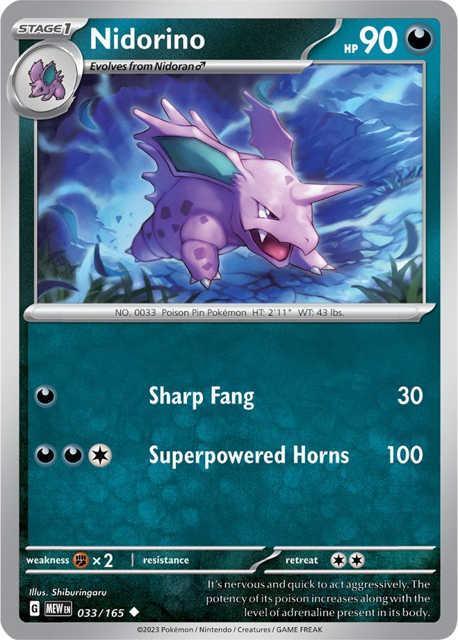 Nidorino (033/165) [Scarlet & Violet: 151] | Golgari Games