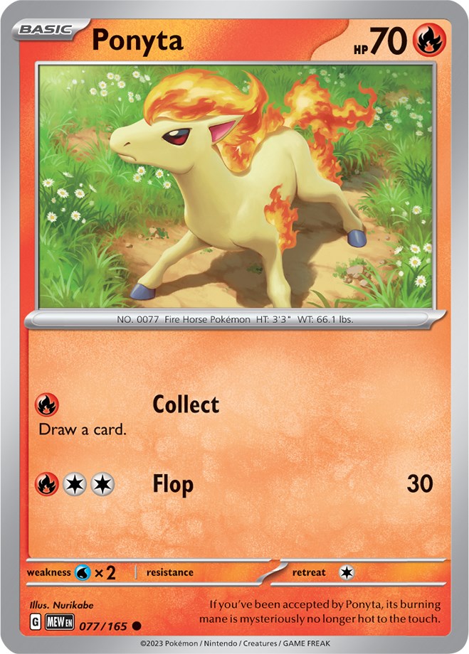 Ponyta (077/165) [Scarlet & Violet: 151] | Golgari Games