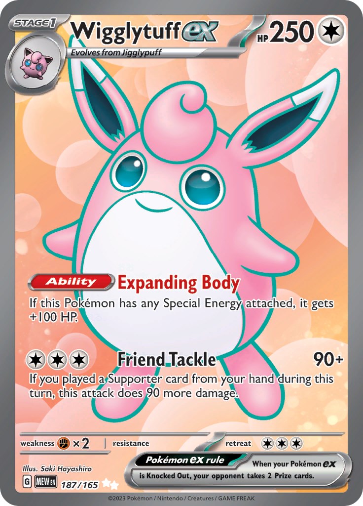 Wigglytuff ex (187/165) [Scarlet & Violet: 151] | Golgari Games