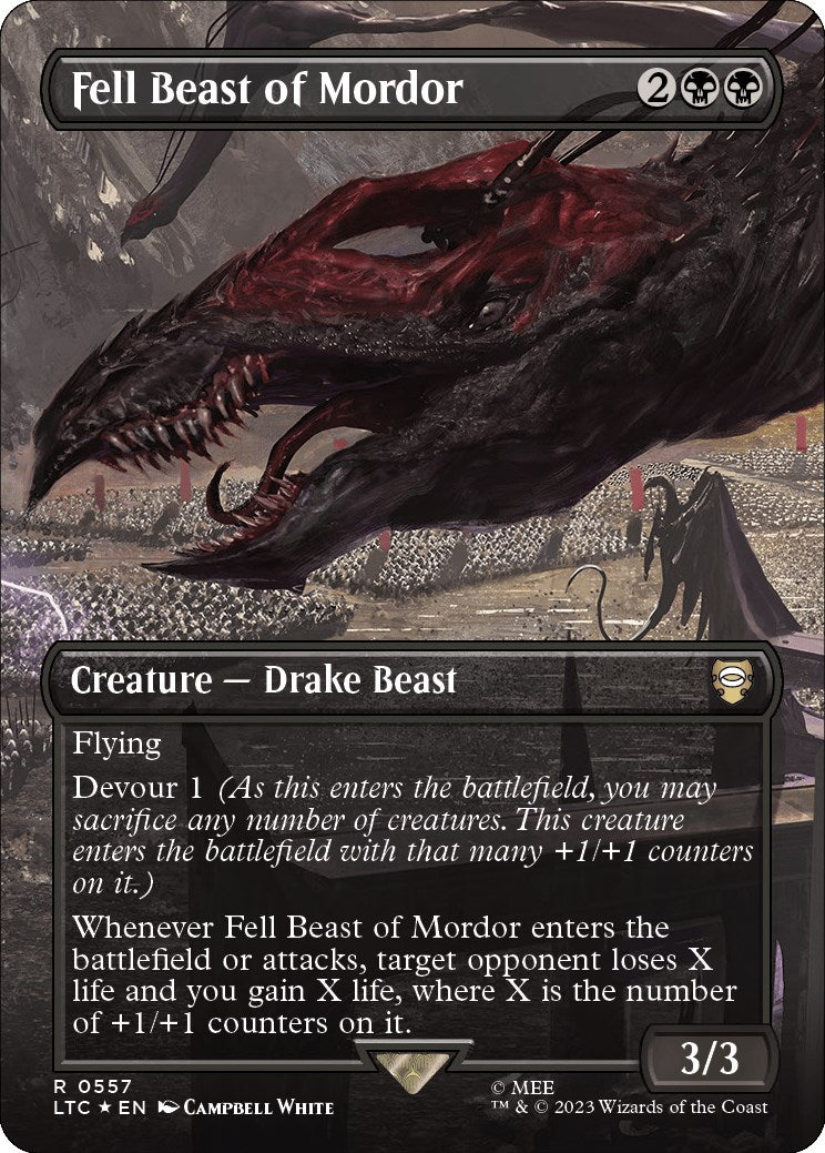 Fell Beast of Mordor (Borderless) (Surge Foil) | Local Legends