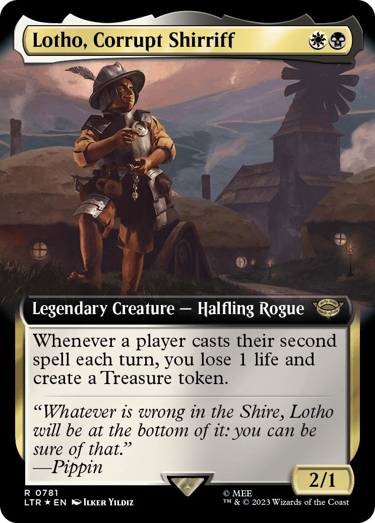 Lotho, Corrupt Shirriff (Extended Art) (Surge Foil) | Local Legends
