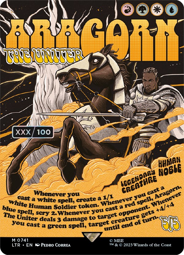 Aragorn, the Uniter (Borderless Poster) (Serialized) [The Lord of the Rings: Tales of Middle-Earth] | Local Legends