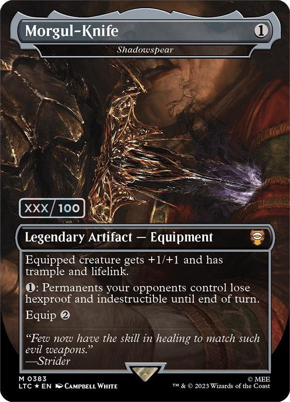Morgul-Knife - Shadowspear (Serialized) [The Lord of the Rings: Tales of Middle-Earth Commander] | Local Legends