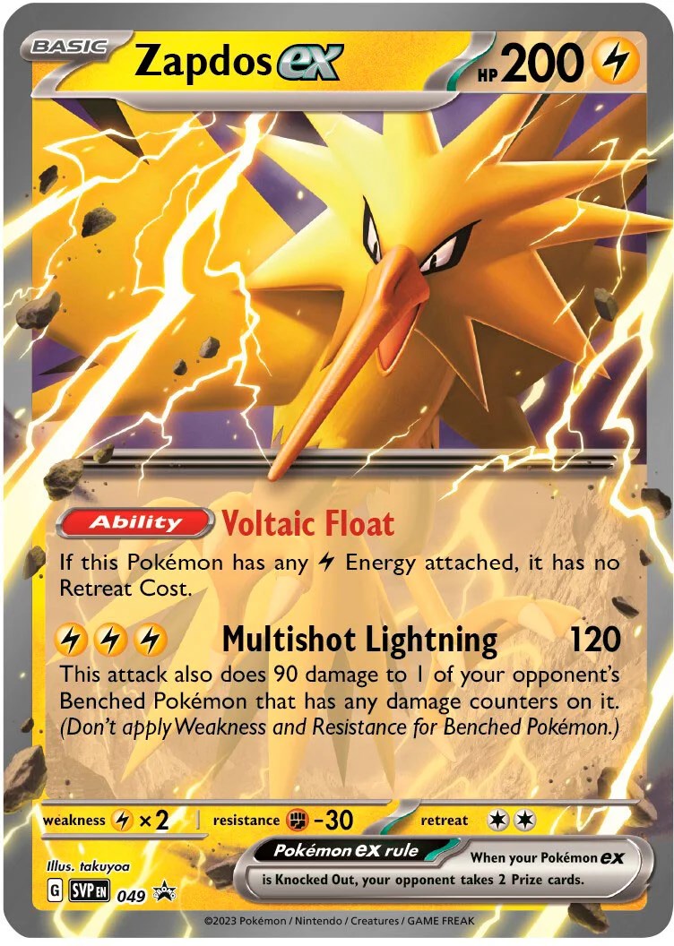 Zapdos ex (049) [Scarlet & Violet: Black Star Promos] | Local Legends