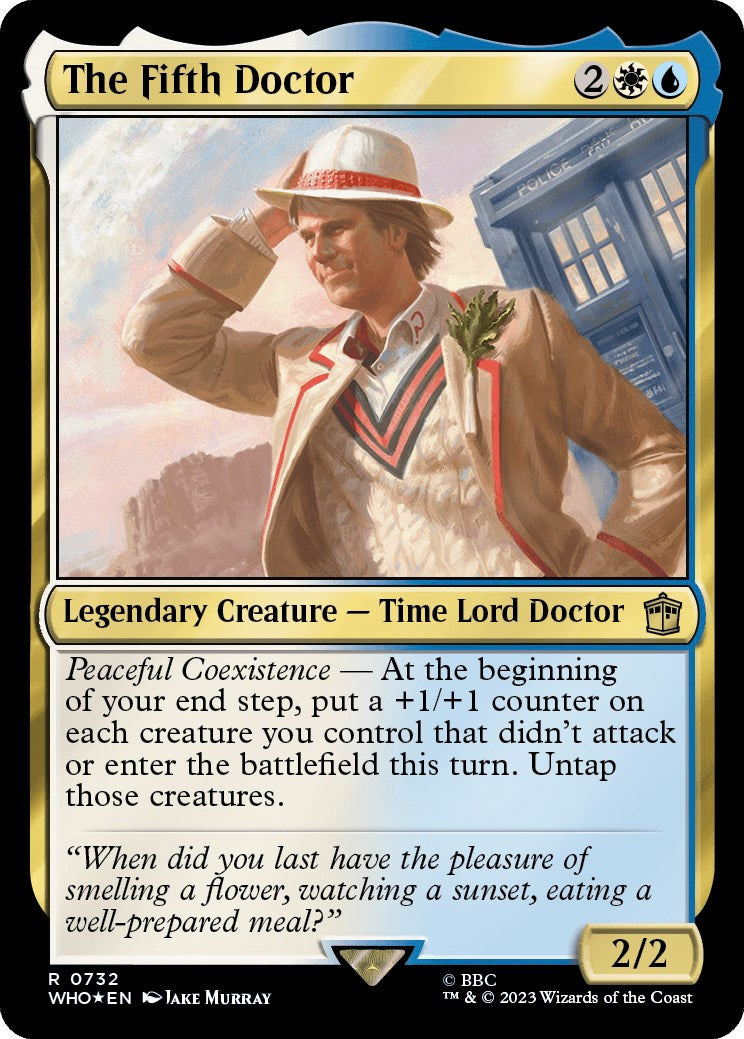 The Fifth Doctor (Surge Foil) [Doctor Who] | Golgari Games