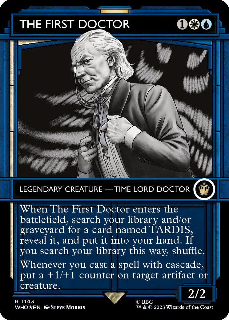 The First Doctor (Showcase) (Surge Foil) [Doctor Who] | Golgari Games