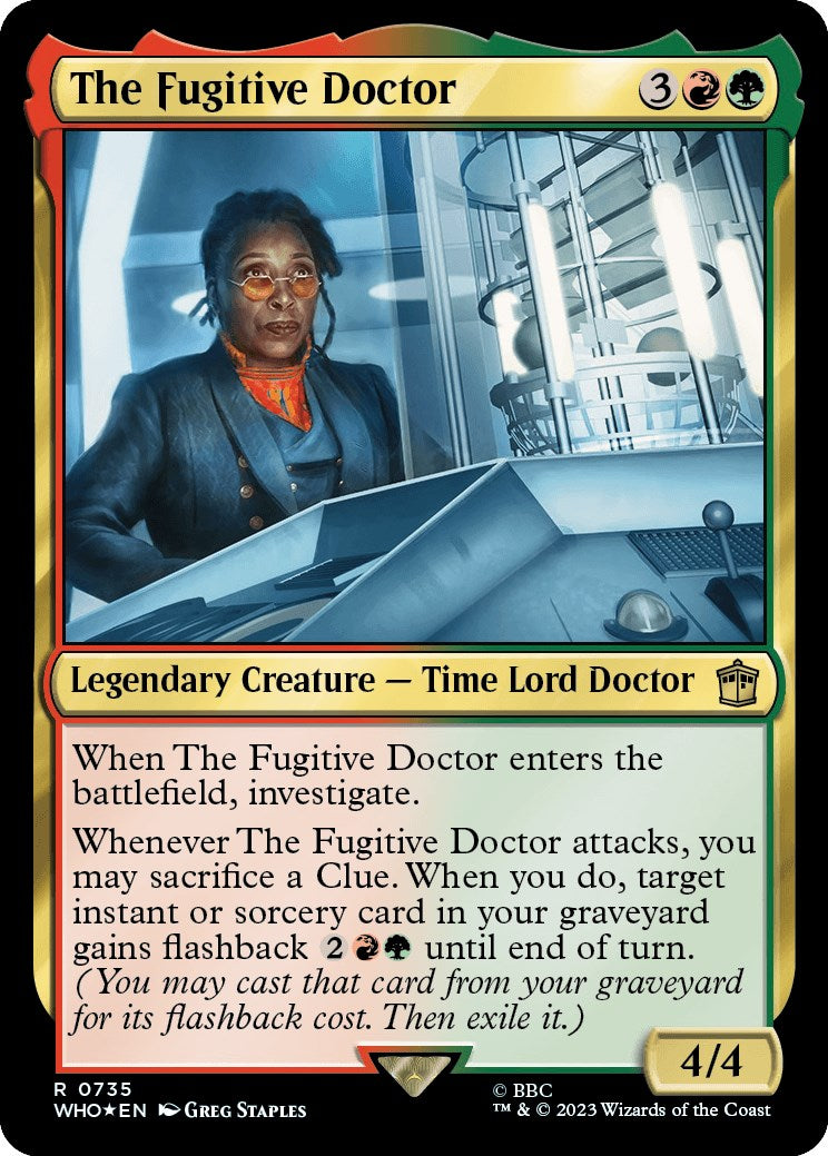 The Fugitive Doctor (Surge Foil) [Doctor Who] | Golgari Games