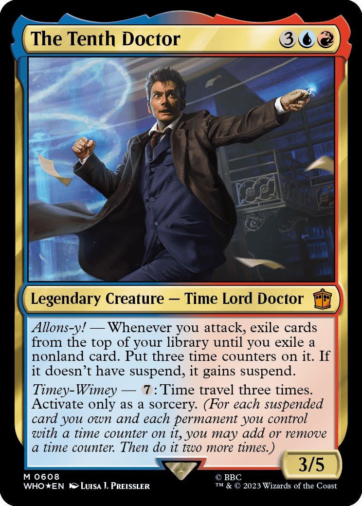 The Tenth Doctor (Surge Foil) [Doctor Who] | Golgari Games