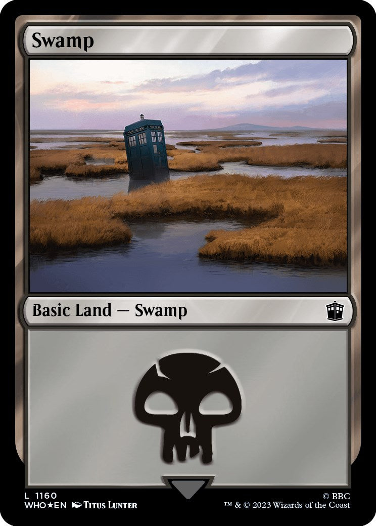 Swamp (1160) (Surge Foil) [Doctor Who] | Golgari Games