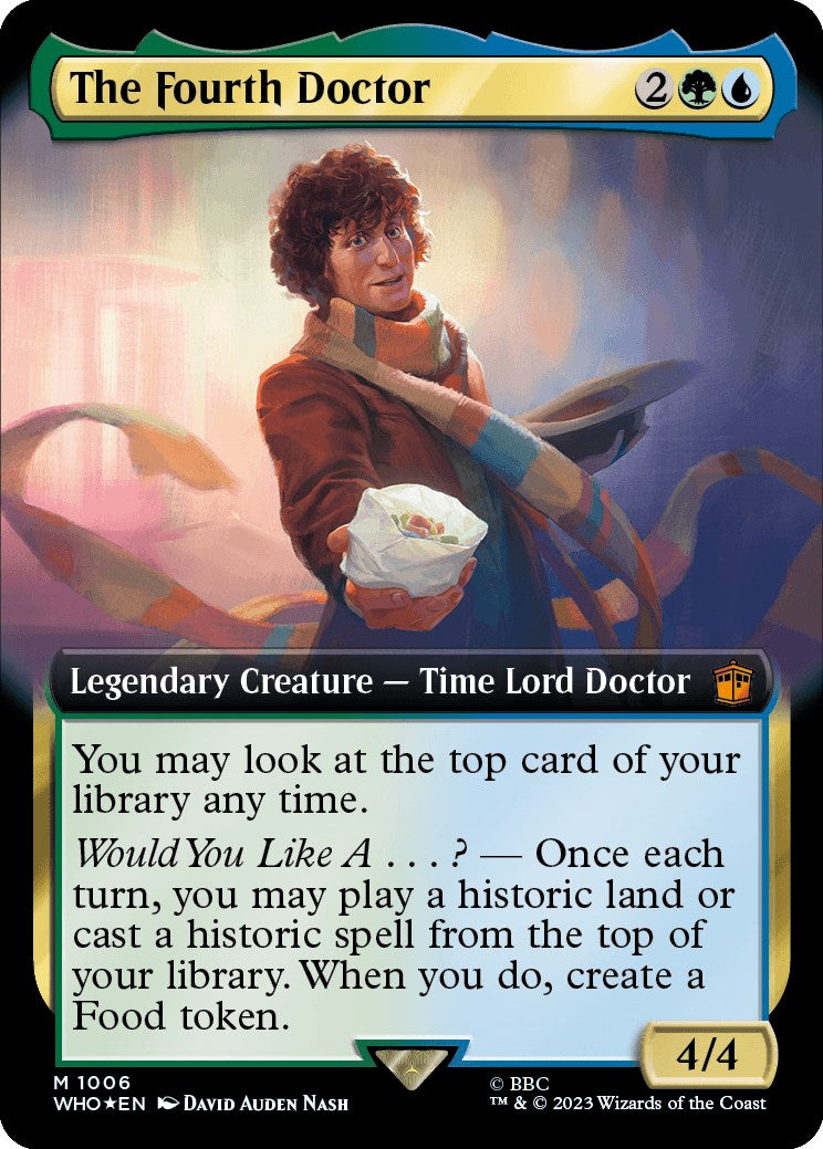 The Fourth Doctor (Extended Art) (Surge Foil) [Doctor Who] | Golgari Games