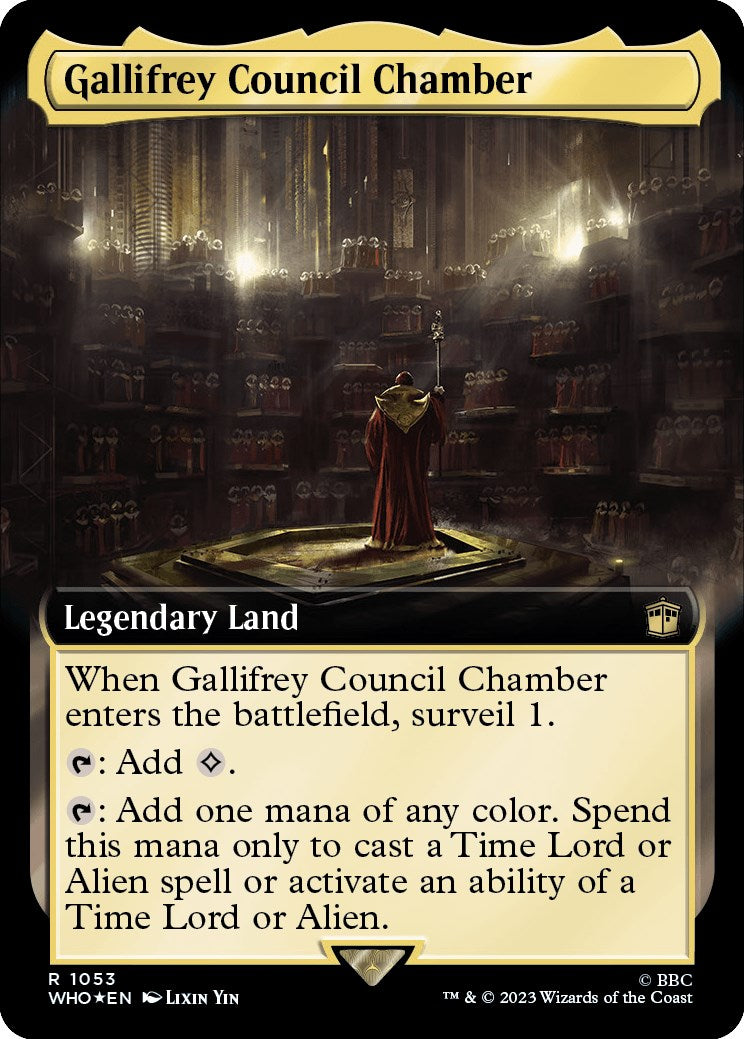 Gallifrey Council Chamber (Extended Art) (Surge Foil) [Doctor Who] | Golgari Games