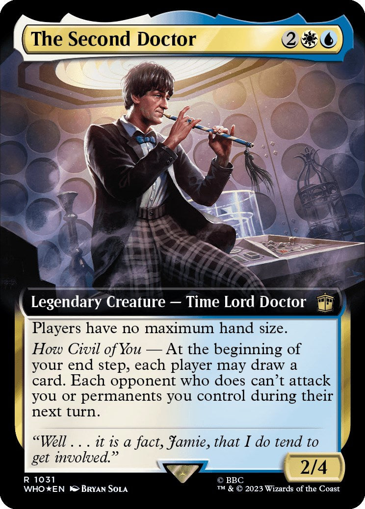 The Second Doctor (Extended Art) (Surge Foil) [Doctor Who] | Golgari Games