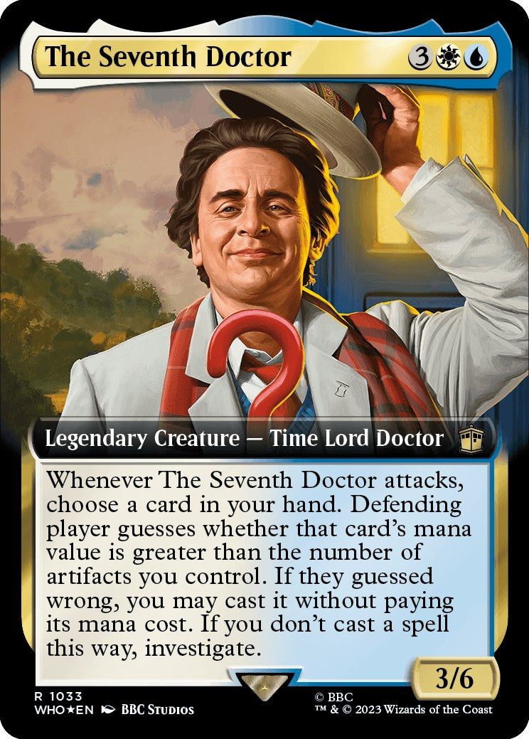 The Seventh Doctor (Extended Art) (Surge Foil) [Doctor Who] | Golgari Games