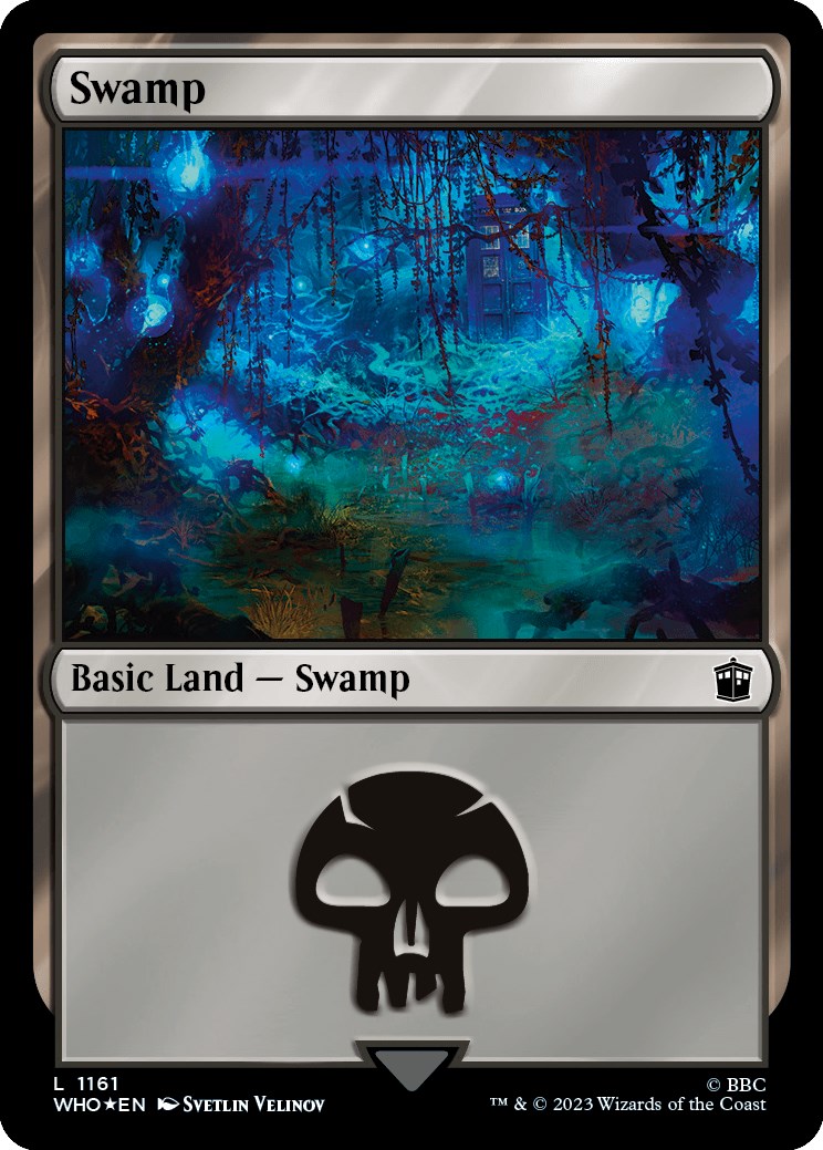 Swamp (1161) (Surge Foil) [Doctor Who] | Golgari Games