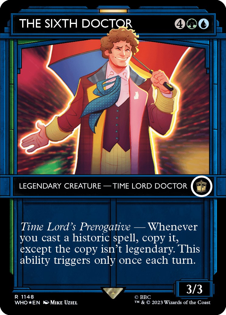 The Sixth Doctor (Showcase) (Surge Foil) [Doctor Who] | Golgari Games