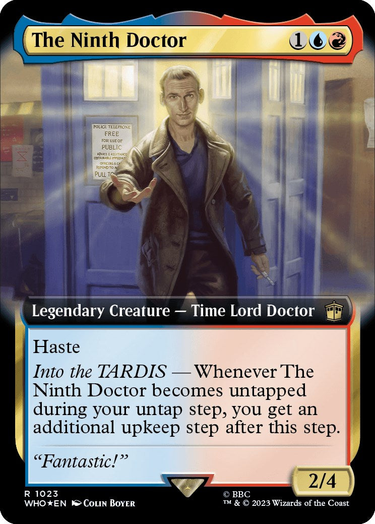 The Ninth Doctor (Extended Art) (Surge Foil) [Doctor Who] | Golgari Games