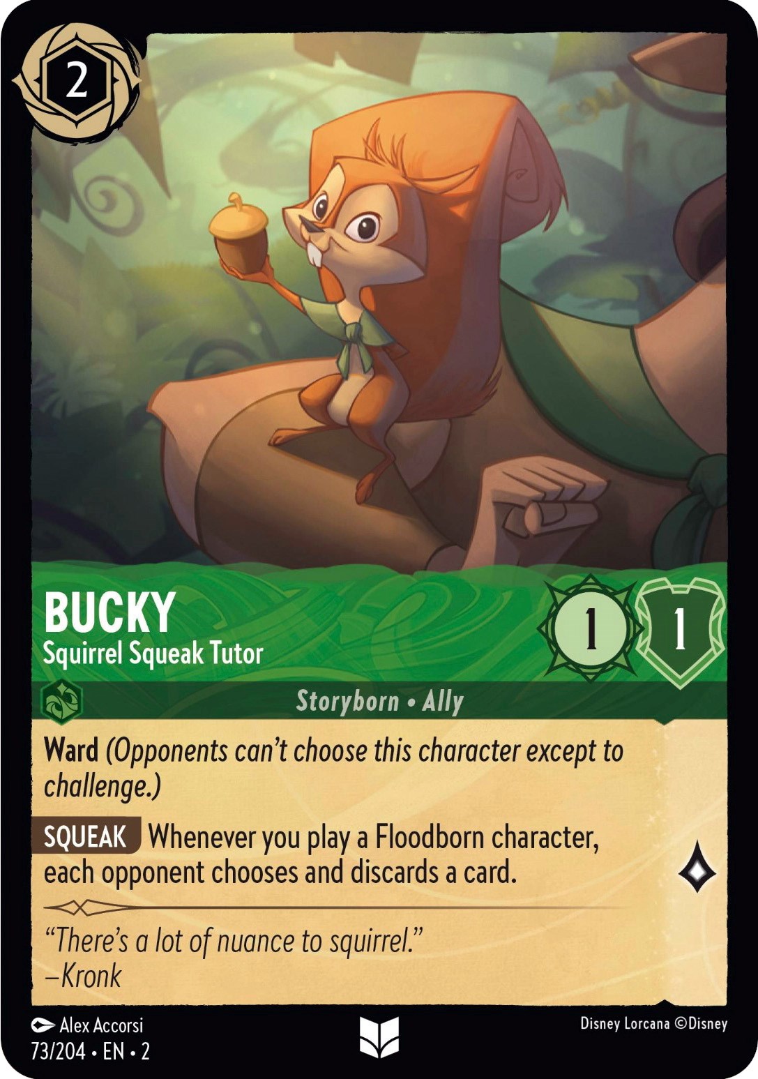 Bucky - Squirrel Squeak Tutor (73/204) [Rise of the Floodborn] | Local Legends