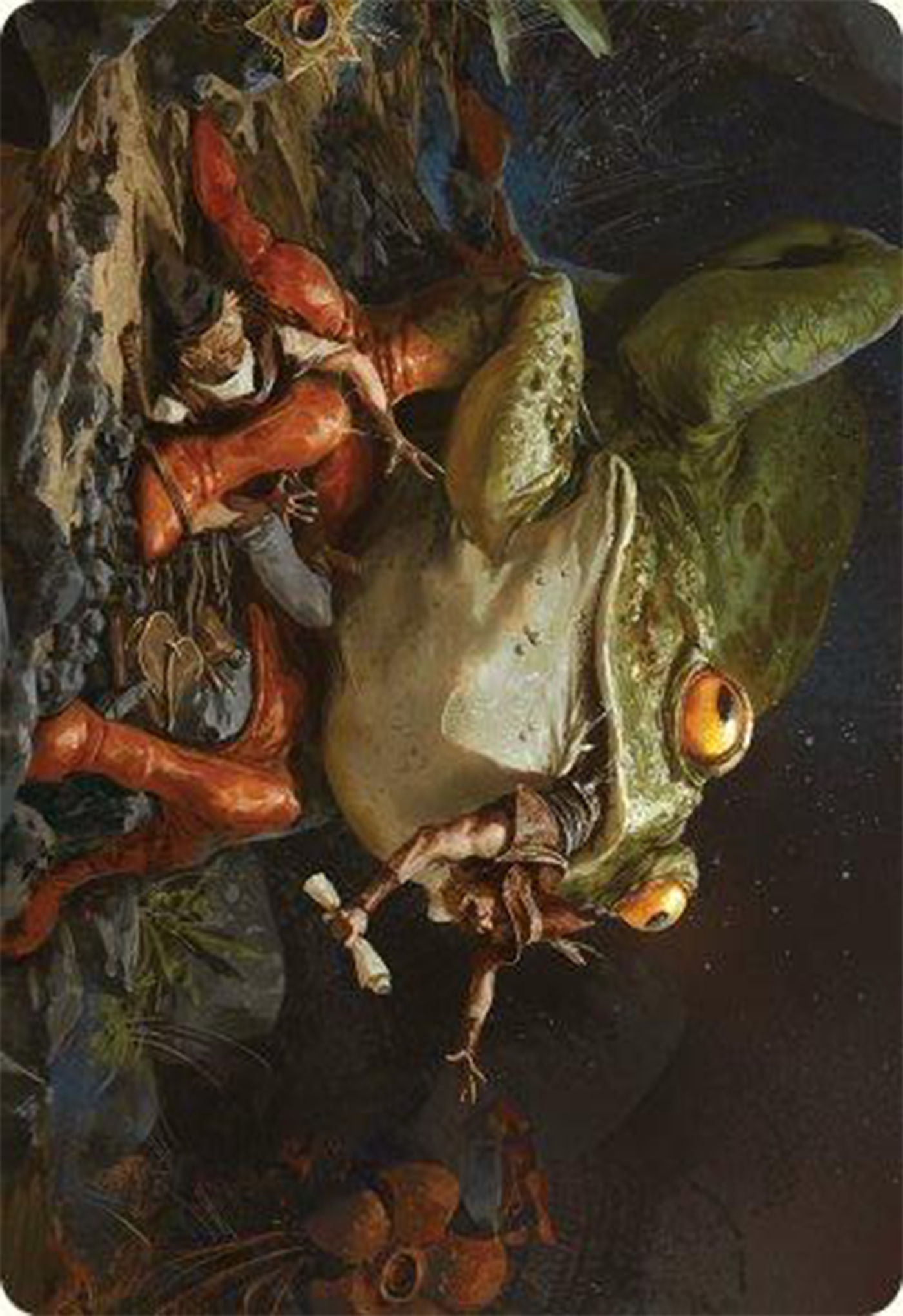 Rampant Frogantua Art Card [Modern Horizons 3 Art Series] | Local Legends
