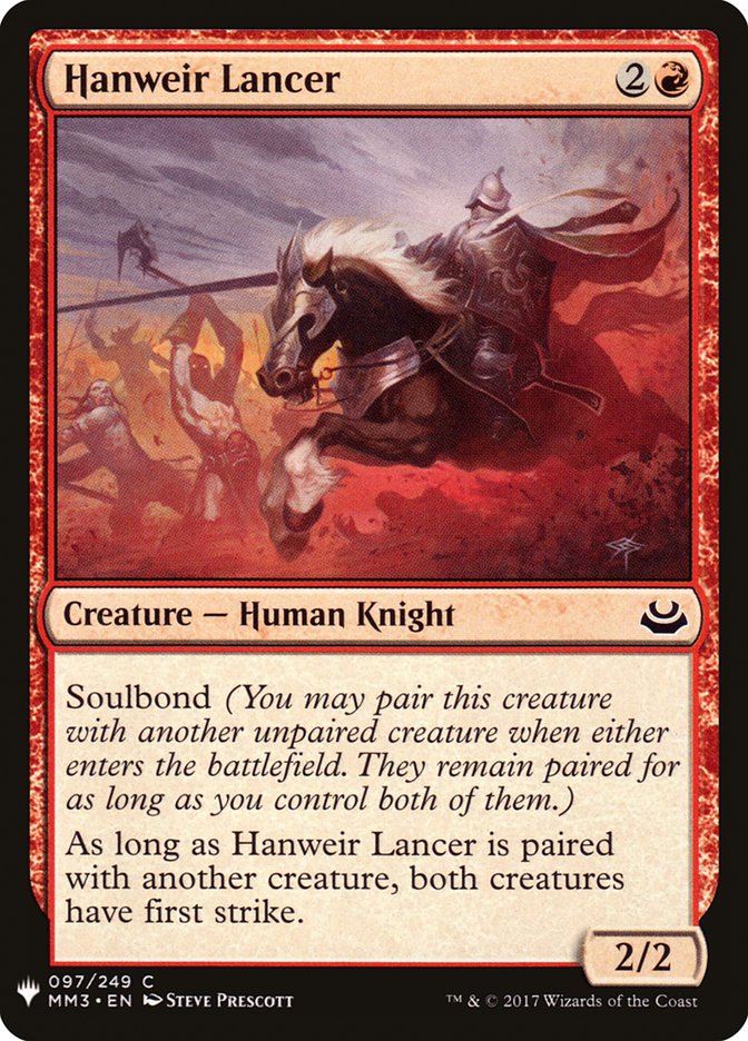 Hanweir Lancer [Mystery Booster] | Local Legends