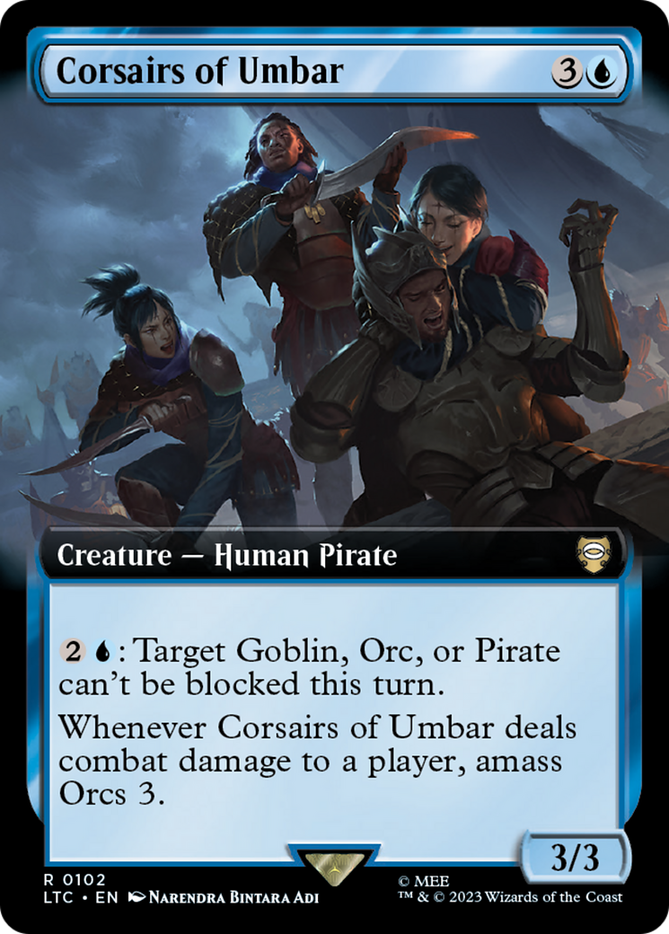 Corsairs of Umbar (Extended Art) [The Lord of the Rings: Tales of Middle-Earth Commander] | Golgari Games