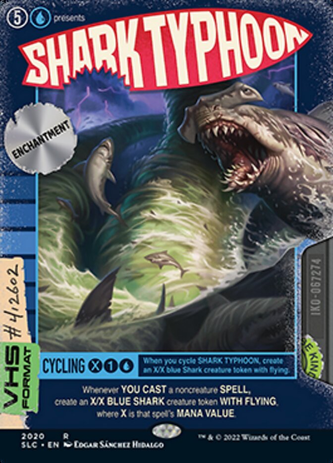 Shark Typhoon (Borderless Alternate Art) [Secret Lair Countdown Kit] | Local Legends